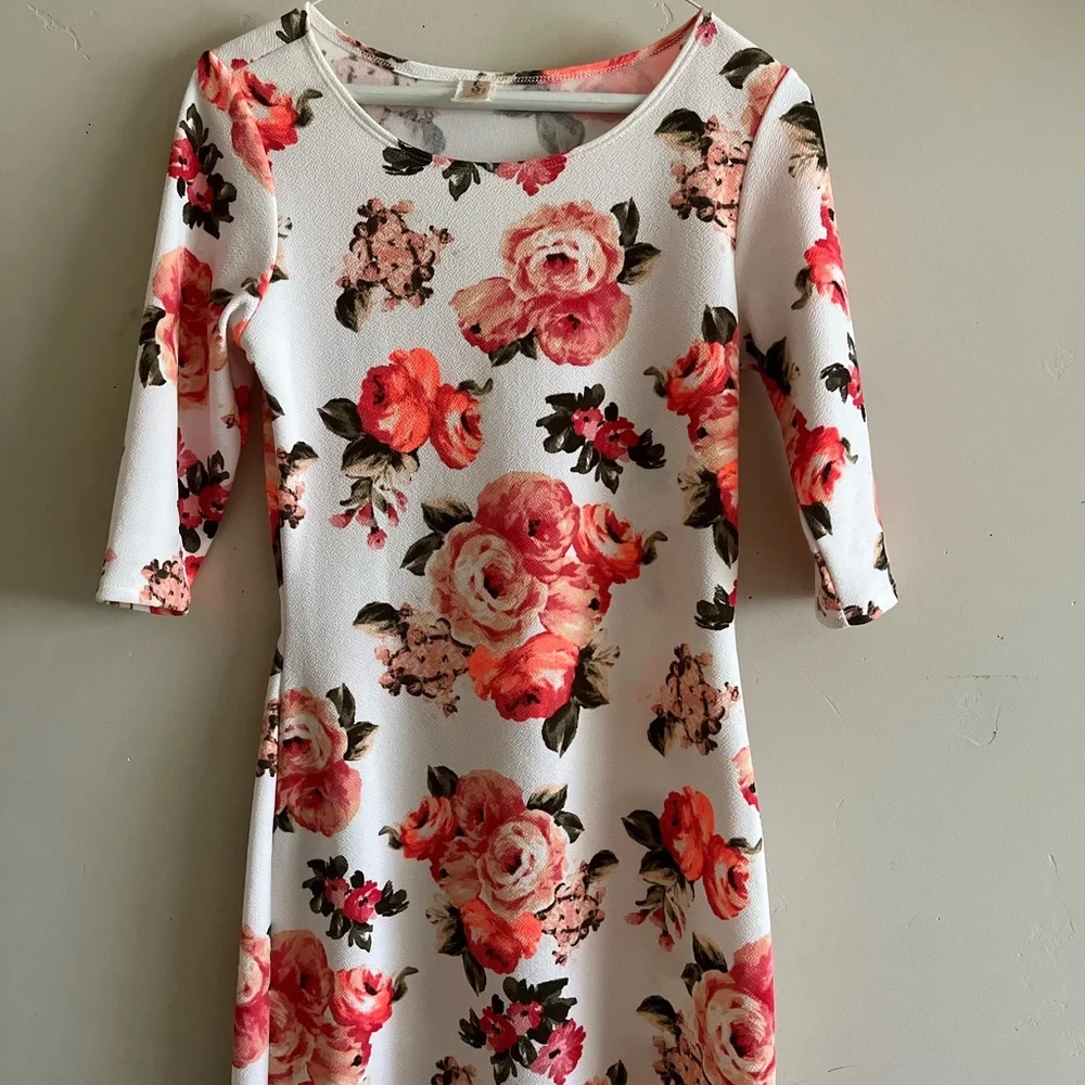 Pink Roses Mini Dress - Picture 2 of 2